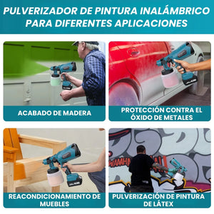 PISTOLA DE PULVERIZACIÓN INALÁMBRICA RECARGABLE