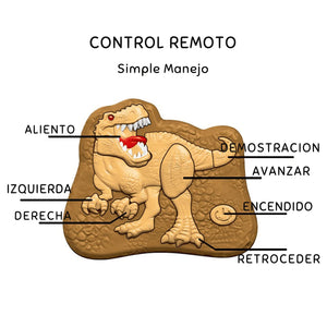 DINONSAURIO VEOCIRAPTOR VOTA HUMO A CONTROL REMOTO